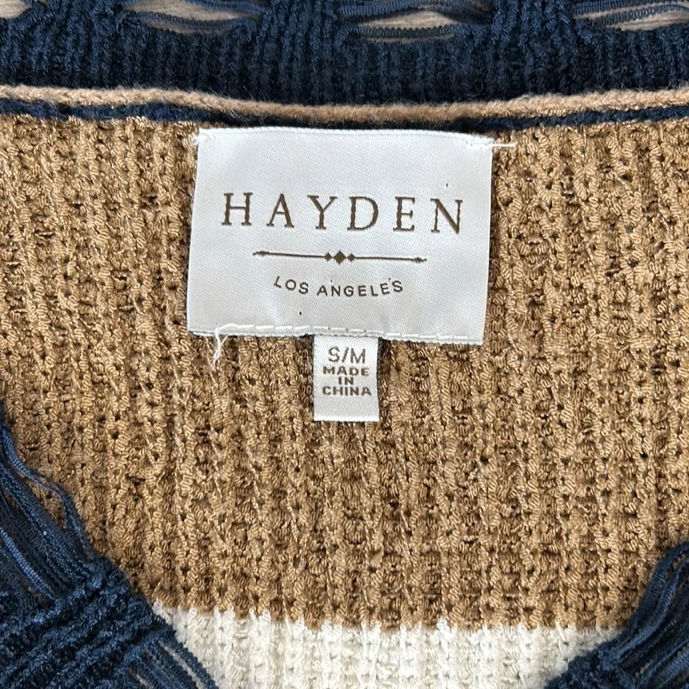 Hayden size s/m distressed cardigan sweater
